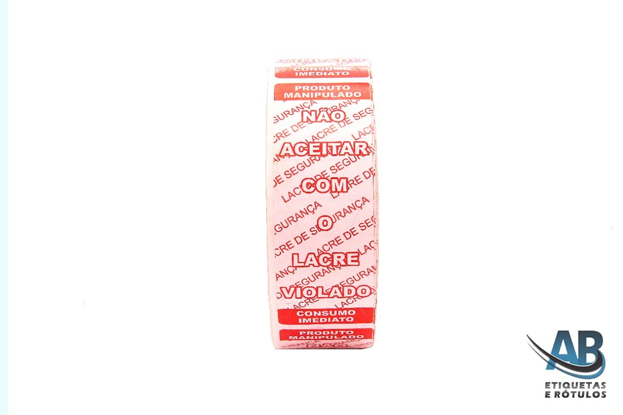 Etiquetas Segurança e Lacre 10 unidades